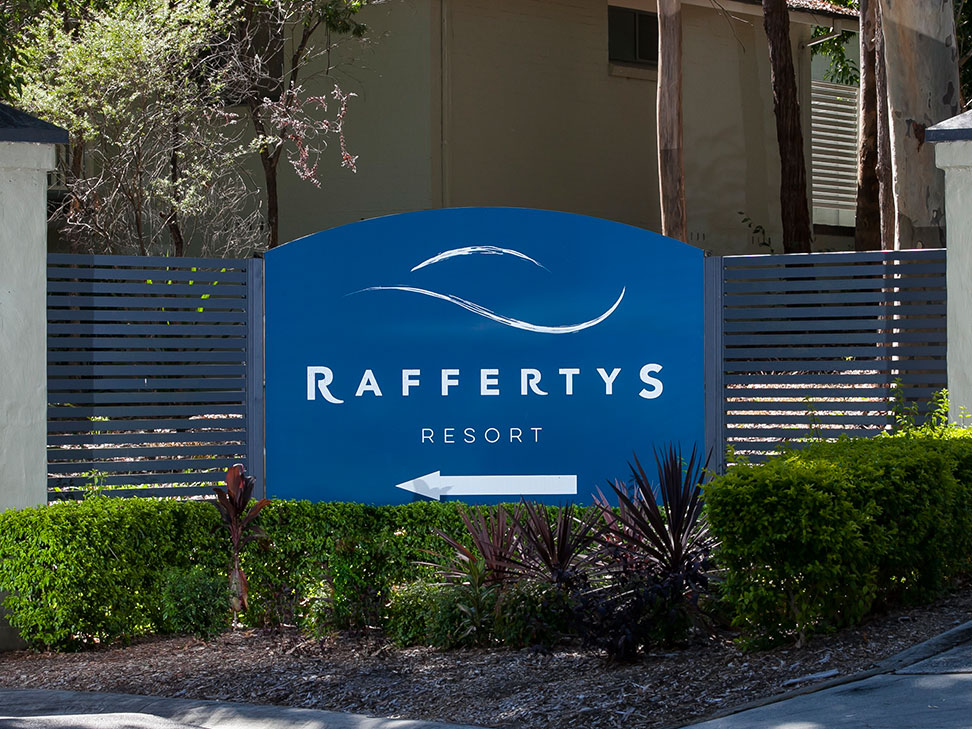 Raffertys Resort Entry Sign