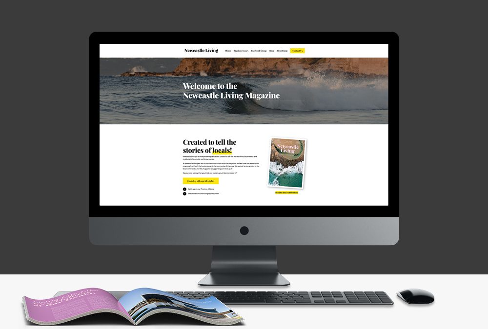 Website Design for Newcastle Living Magazine