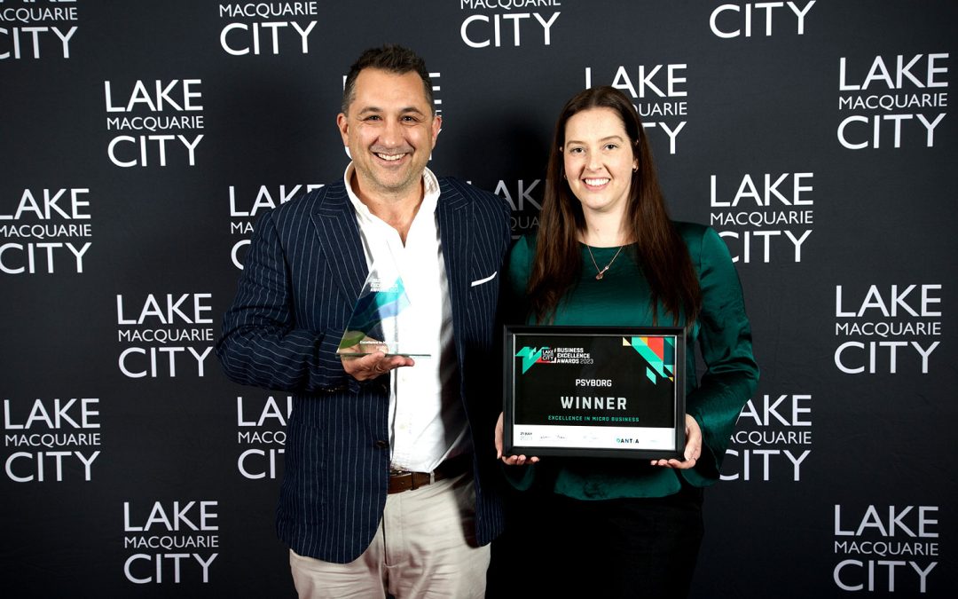 psyborg® Wins ‘Excellence in Micro Business’ at the 2023 Lake Macquarie Business Excellence Awards