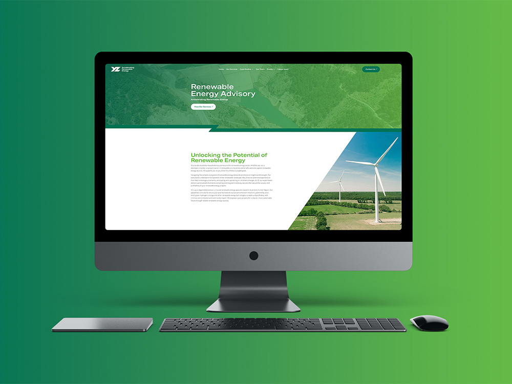 Website Design for YZ Energy