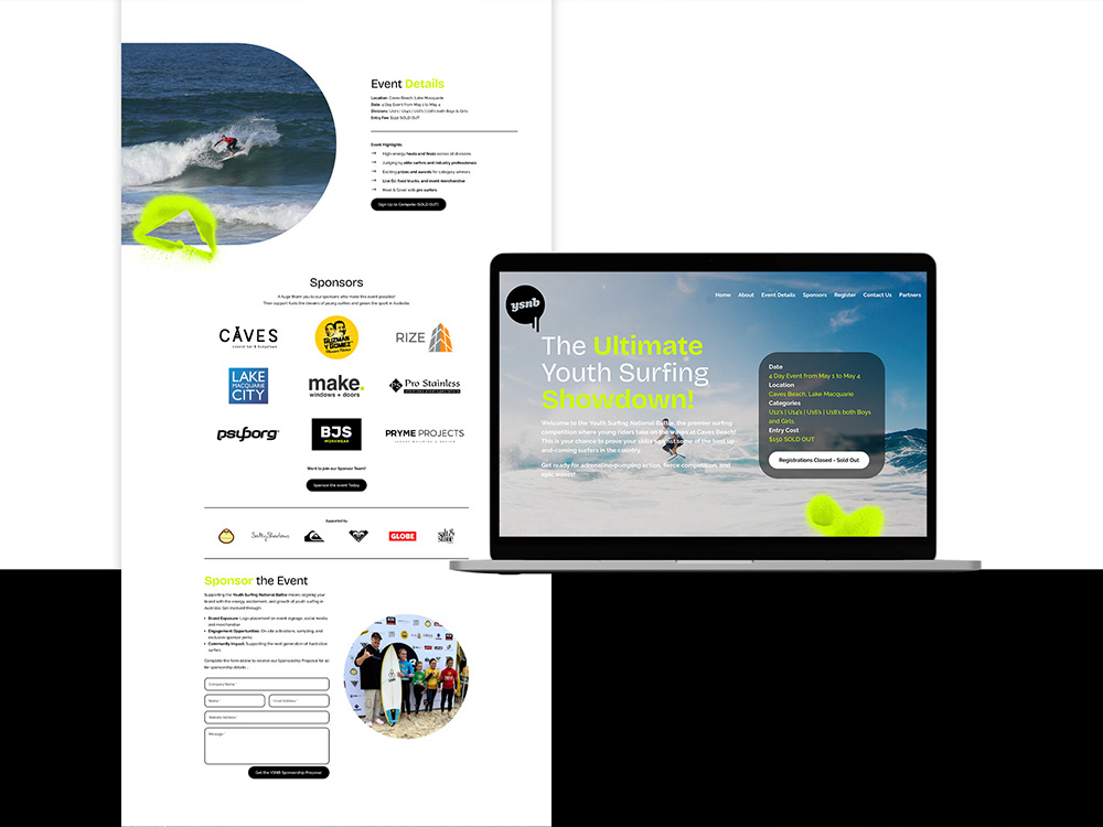 Rebrand Design for Youth Surfing National Battle